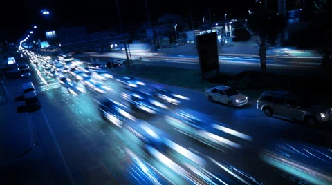 Timelapse traffic jam Stock Footage 55347157