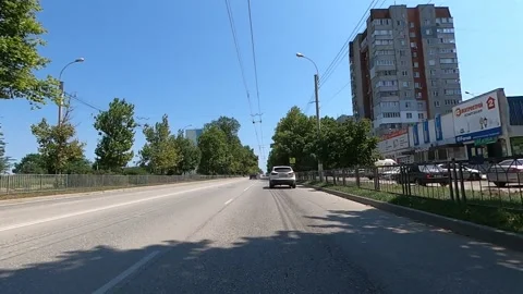 Timelapse of traffic in Kerch, Crimea Stock Footage 220642349