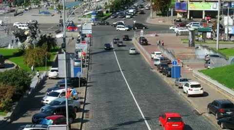 Timelapse Of Traffic Kiev Stock Footage 20442459