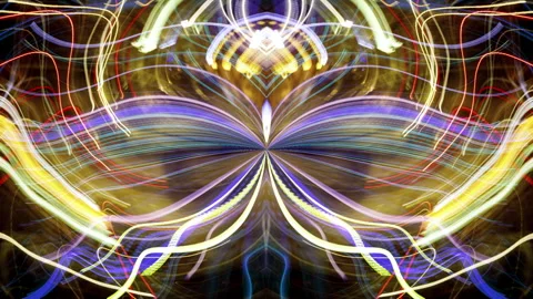 Timelapse of traffic light trails abstract pattern Stock Footage 319937229