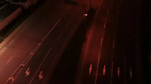 Timelapse traffic at night Stock Footage 21373092