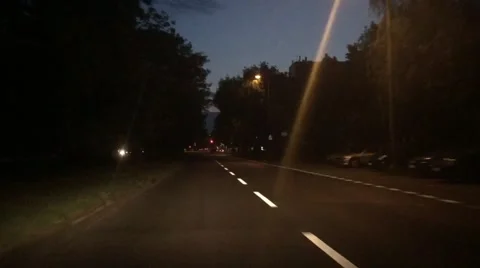 Timelapse of traffic at night Video stock 52482801