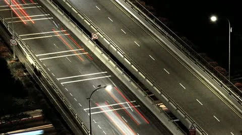 Timelapse traffic ramp 스톡 동영상 11590966