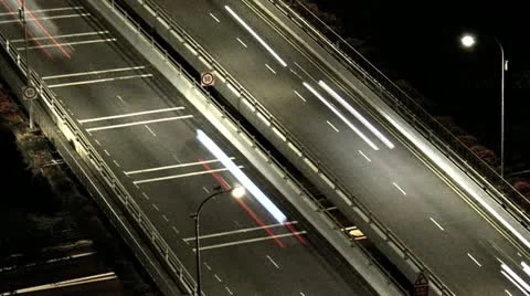 Timelapse traffic ramp 스톡 동영상 11610412