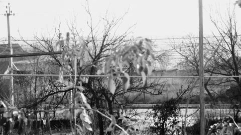 Timelapse of traffic on the road of the town, view from the window, in black Vídeos de archivo 227477630