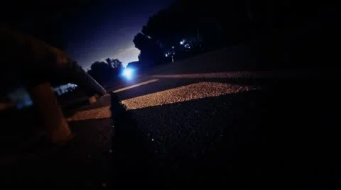Timelapse Traffic Sequence of Valencia FreeWay Stockbeeldmateriaal 8864105