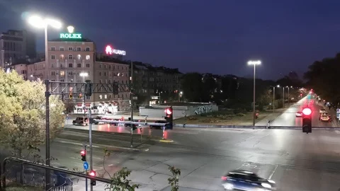 Timelapse Traffic Sofia Stock Footage 118888377