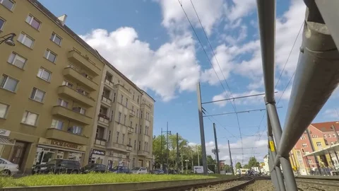 TimeLapse of a Tram Station in Berlin 01 Stock Footage 77760651