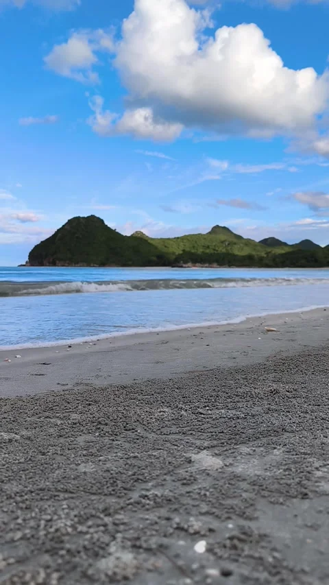 Timelapse of Tranquil Ao Manao Beach in Prachuap Khiri Khan, Thailand Stock Footage 310928367