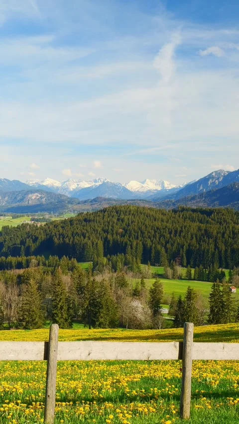 A timelapse of tranquil clouds drifting across the horizon, with expansive vi Stock Footage 309227382