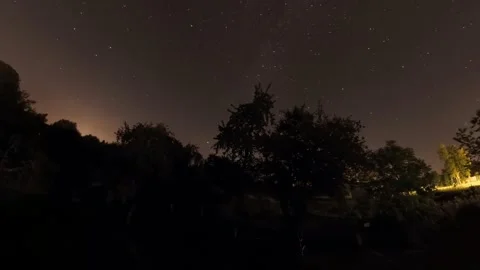 Timelapse transition from sunset to night Видео 345009291