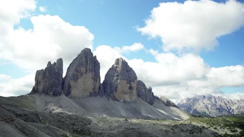 Timelapse of a Tre Cime di Lavaredo Amazing Italian Alps Dolomites Vídeos de archivo 122199584