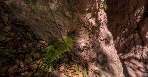 Timelapse of Tunnel Through Rock 4K Stock Footage 81563786