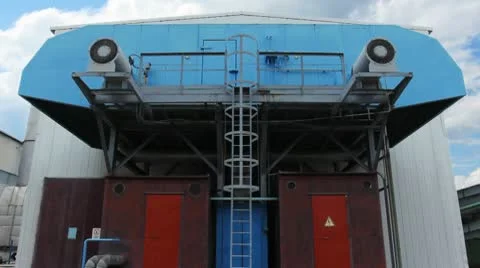 Timelapse Of Turbo Unit View From Bottom Stock Footage 10790384