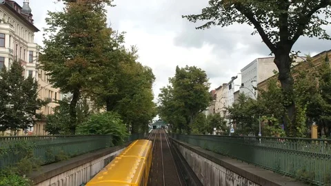 Timelapse of U-Bahn (Subway) at Eberswalder Strasse Stock Footage 79997130