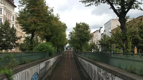 Timelapse of U-Bahn (Subway) at Eberswalder Strasse 스톡 동영상 79997143