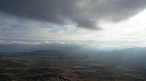 Timelapse from under the clouds Stock Footage 59066637