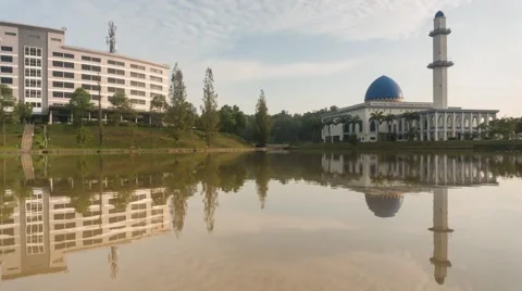 Timelapse at UNITEN mosque Stock Footage 49363299