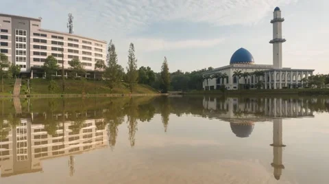 Timelapse at UNITEN mosque Stock Footage 49363319