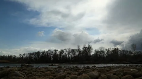 Timelapse of upper snake river clouds Stock Footage 33751585