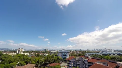 Timelapse of an urban with clouds Stock Footage 85421366