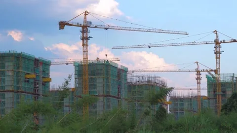 Timelapse of urban infrastructure construction Stock Footage 304219197