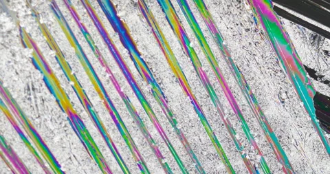 Timelapse of urea crystallization under polarized light Stock Footage 116478447