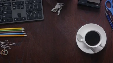 Timelapse of using phone, taking notes and typing on desktop. 스톡 동영상 75945715