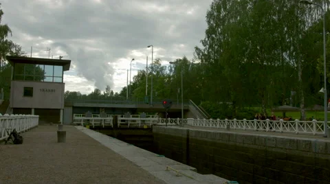 Timelapse of Vääksy canal Stock Footage 49687074
