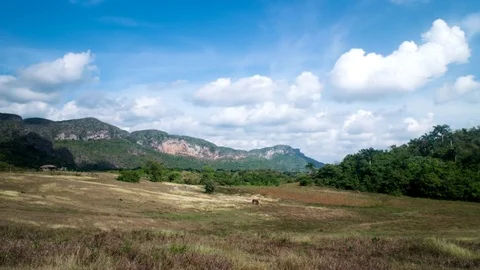 Timelapse of Valley, Vinales, Cuba Stock Footage 72173965