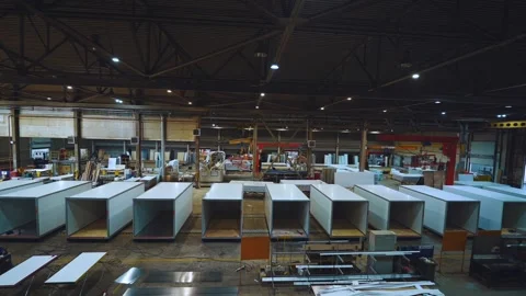 Timelapse of the van assembly shop for trucks Stock Footage 249510772