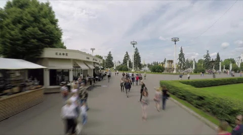 Timelapse VDNKh Moscow. Stock Footage 54538822