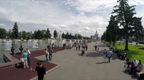 Timelapse VDNKh Moscow. Stock-Footage 54561906