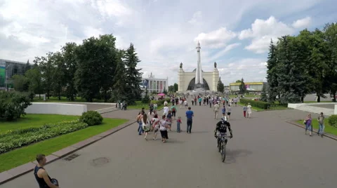 Timelapse VDNKh Moscow. Stock Footage 54617068