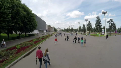 Timelapse VDNKh Moscow. Video stock 54617283