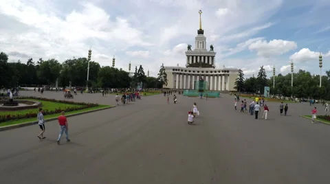 Timelapse VDNKh Moscow. Stock Footage 54617333