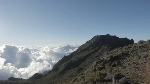Timelapse of Ventisqueros Peak. Chirripó National Park Vídeos de archivo 45804680