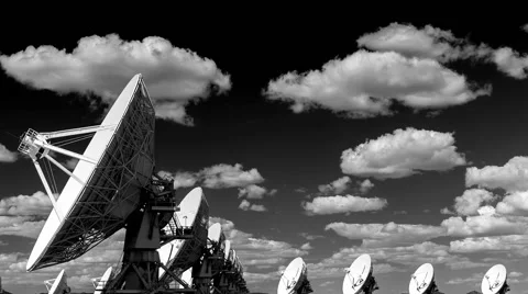 Timelapse Very Large Array Black White 動画素材 40470675