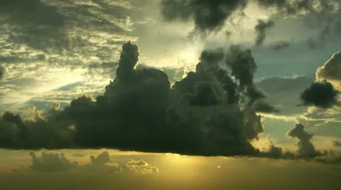 Timelapse vibrant sunset Stock-Footage 11541206