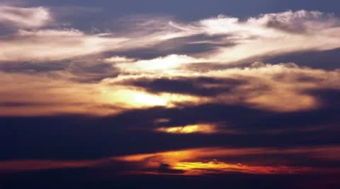 Timelapse vibrant sunset Vídeo Stock 11541621