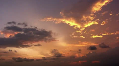 Timelapse vibrant sunset Stock-Footage 11579533