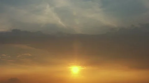 Timelapse vibrant sunset Vídeo Stock 11579738