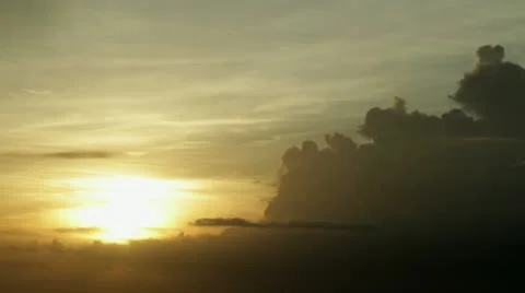 Timelapse vibrant sunset Видео 11580794