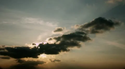 Timelapse vibrant sunset Stock-Footage 11598411