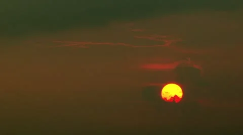 Timelapse vibrant sunset Vídeo Stock 11598505