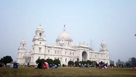 Timelapse of Victoria Memorial Stock Footage 146863918