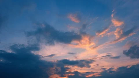 Timelapse video captures a mesmerizing sunset sky, Time-lapse footage. Video stock 249730321