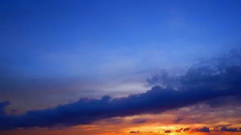 Timelapse video captures a sunset sky, Time-lapse footage. Stock Footage 298095628