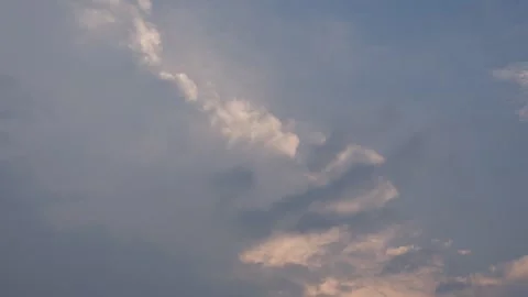 Timelapse video of clouds in blue sky Stock Footage 261413904