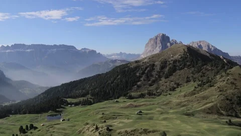 Timelapse video of clouds passing in the mountains Stock Footage 244264530